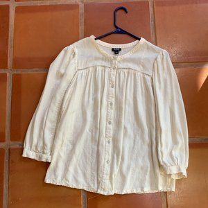 Rayon peasant-style blouse